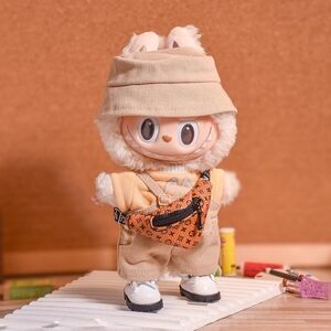 Brown‎ Fashion Crossbody Messenger Bag For Labubu - Doll NOT INCLUDED